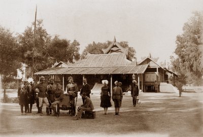 Chiefs House, Mandalay, c.1886 by English Photographer
