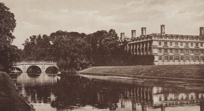 Clare College and Bridge, Cambridge by English Photographer