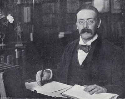 Edmund Gosse in his Study by English Photographer