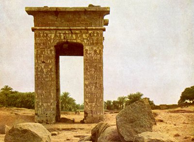 Gateway of Ptolemy II at Karnak by English Photographer