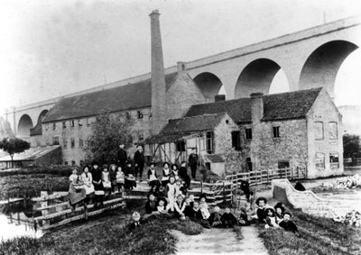 Hoobrook Mill and Viaduct, Kidderminster, 1905 by English Photographer