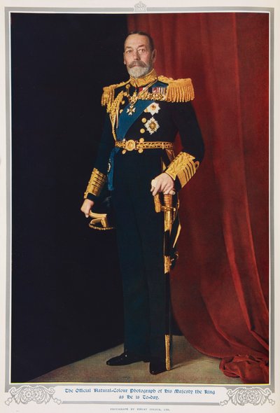 King George V in 1935 by English Photographer