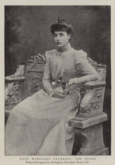 Lady Margaret Primrose, the Bride by English Photographer