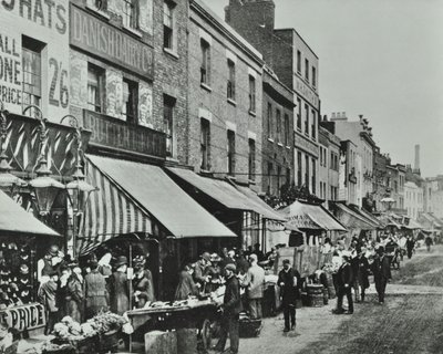 Lower Marsh: looking east, 1896 by English Photographer