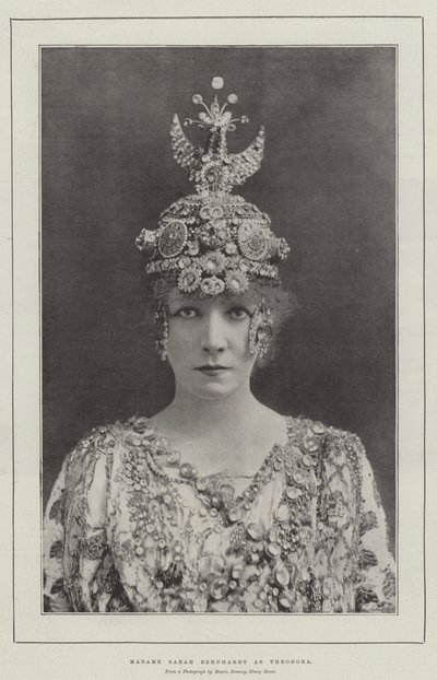 Madame Sarah Bernhardt as Theodora by English Photographer