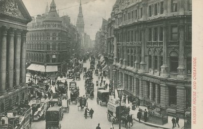 Mansion House and Cheapside, London by English Photographer