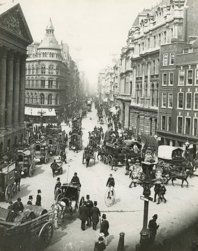 Mansion House and Cheapside, London, c 1900 by English Photographer