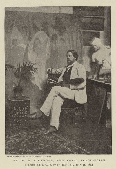 Mr W B Richmond, New Royal Academician by English Photographer