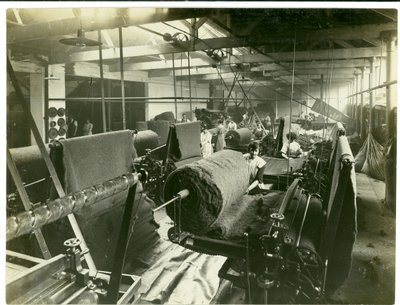 Needle Felt Room, Long Meadow Mill, 1923 by English Photographer