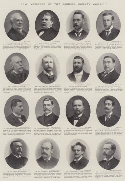 New Members of the London County Council by English Photographer