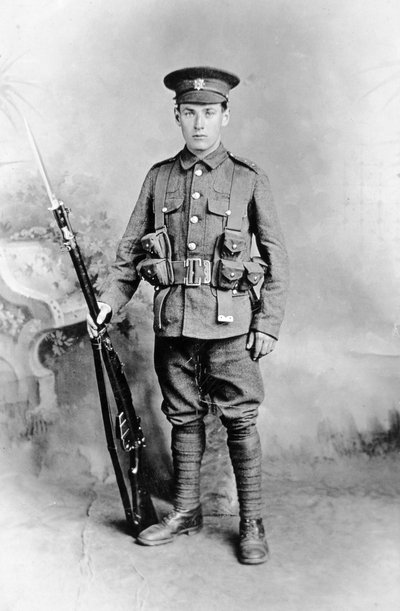 Private of the Devonshire Regiment, British Army by English Photographer