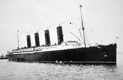 RMS Lusitania by English Photographer