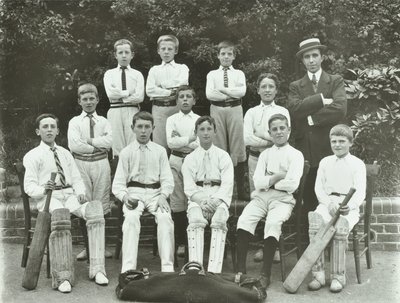 Rosendale Road School: cricket team by English Photographer