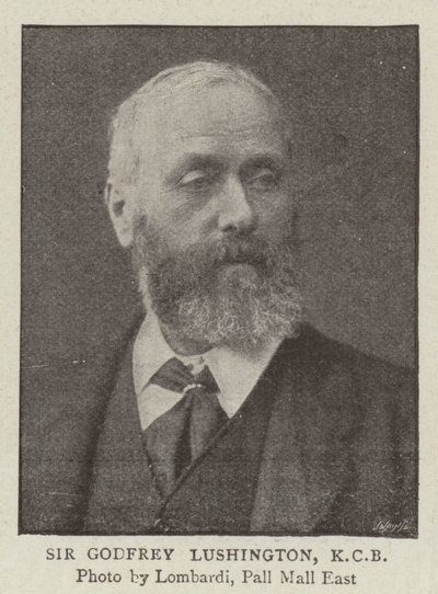 Sir Godfrey Lushington, KCB by English Photographer