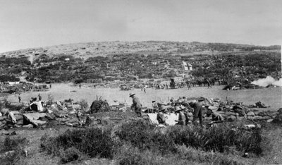 Suvla Bay, Gallipoli at Chocolate Hill, c.1915 by English Photographer