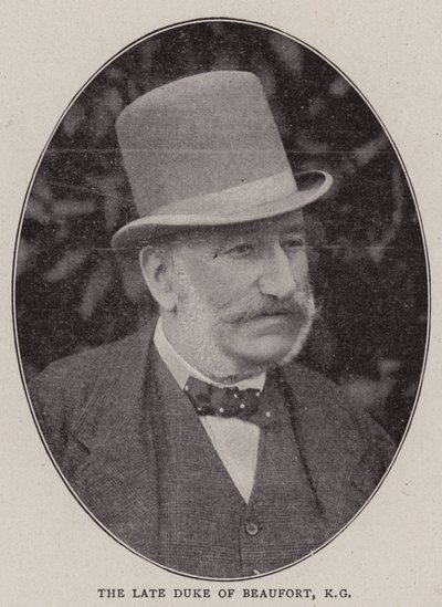 The Late Duke of Beaufort, KG by English Photographer