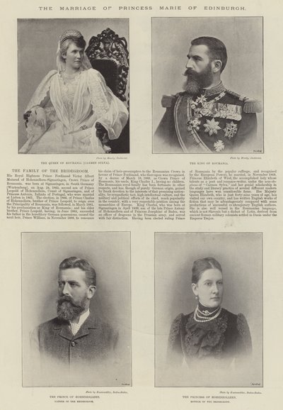 The Marriage of Princess Marie of Edinburgh by English Photographer