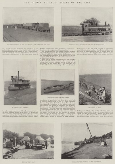 The Soudan Advance, Scenes on the Nile by English Photographer