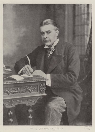 The Late Sir Arthur S Sullivan by English Photographer