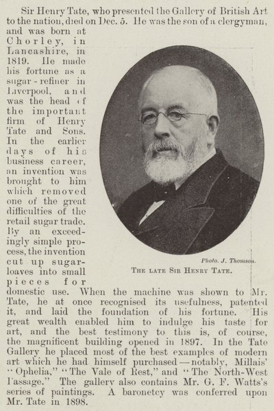 Sir Henry Tate by English Photographer