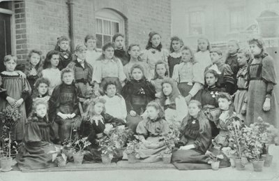 Unknown class of girls by English Photographer