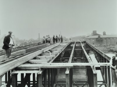 Vauxhall Bridge: Demolition, 1898 by English Photographer
