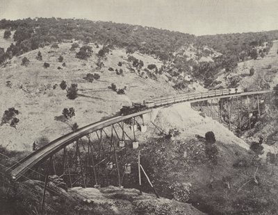 Viaduct on the Adelaide to Melbourne Railway by English Photographer