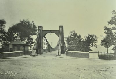 View of the Old Lambeth Bridge, 1897 by English Photographer