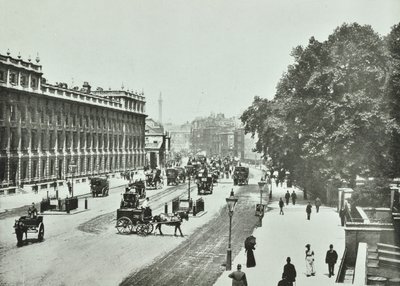 Whitehall, Westminster: looking north, 1890 by English Photographer