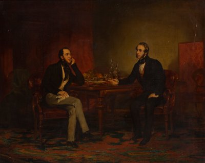 A Conversation Piece, c.1840 by English School