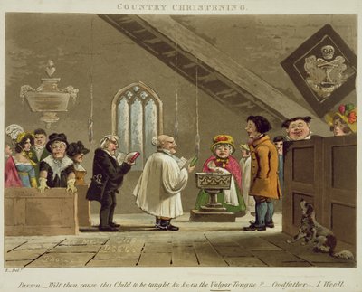 A Country Christening by English School