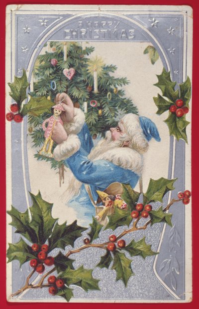 A Happy Christmas, Victorian Card by English School