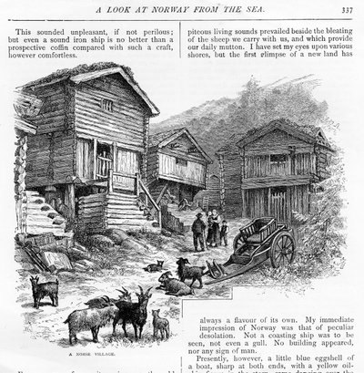 A Norse Village by English School