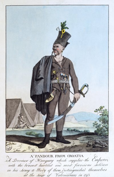A Pandour from Croatia by English School