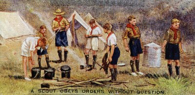 A Scout Obeys Orders without Question by English School