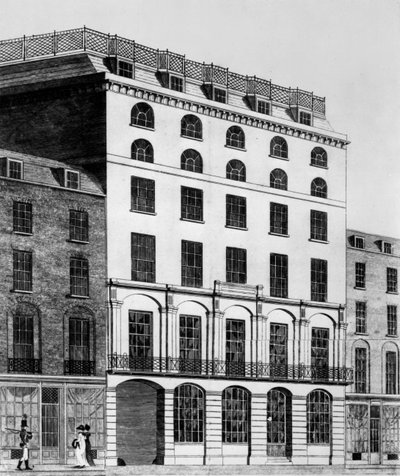 A View of the Commercial Hotel by English School
