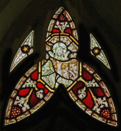 A north window depicting the Trinity by English School