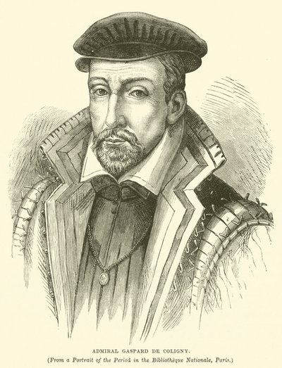 Admiral Gaspard de Coligny by English School