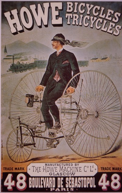 Advert for Howe Bicycles by English School
