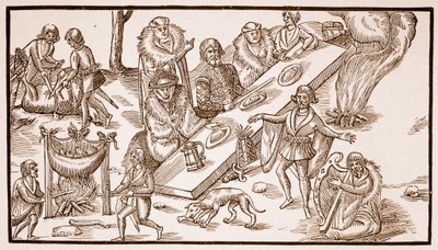 An Irish Banquet, 1581 by English School