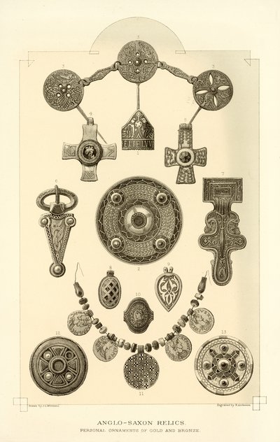 Anglo Saxon Relics by English School