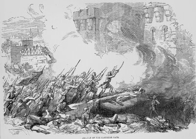 Assault of the Cashmere Gate by English School