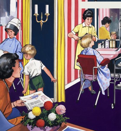 At the Hairdressers by English School