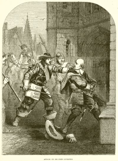 Attack on Sir John Coventry by English School