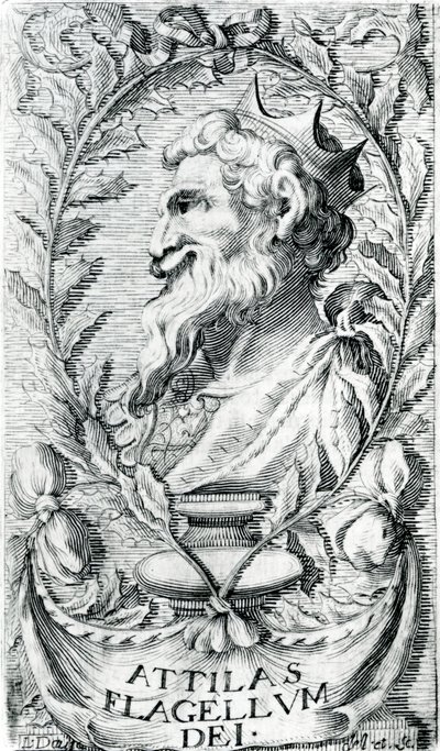 Attila the Hun by English School