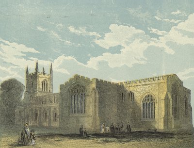 Bangor Cathedral, South East View by English School