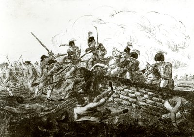 Battle of Bonnybridge by English School