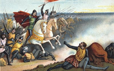 Battle of Hastings by English School