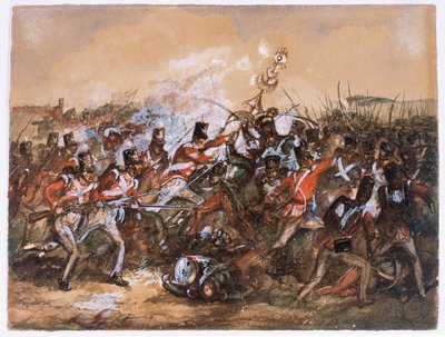 Battle of Salamanca, 1812 by English School