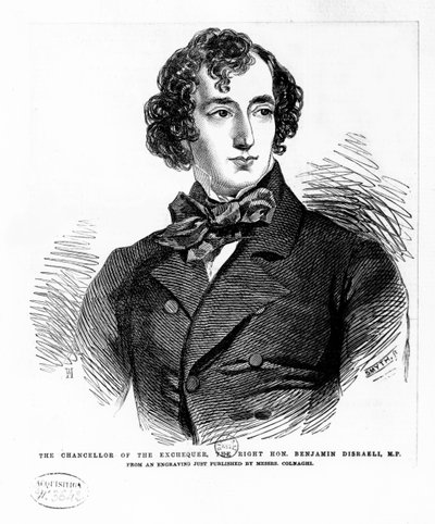 Benjamin Disraeli, c.1837 by English School